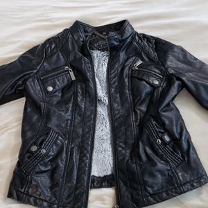Faux leather jacket